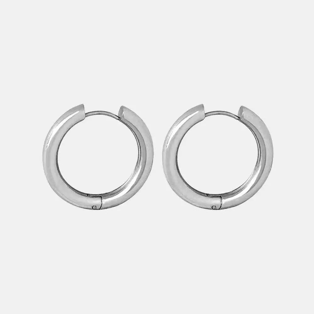 18K Gold-Plated Huggie Earrings - SmileBen
