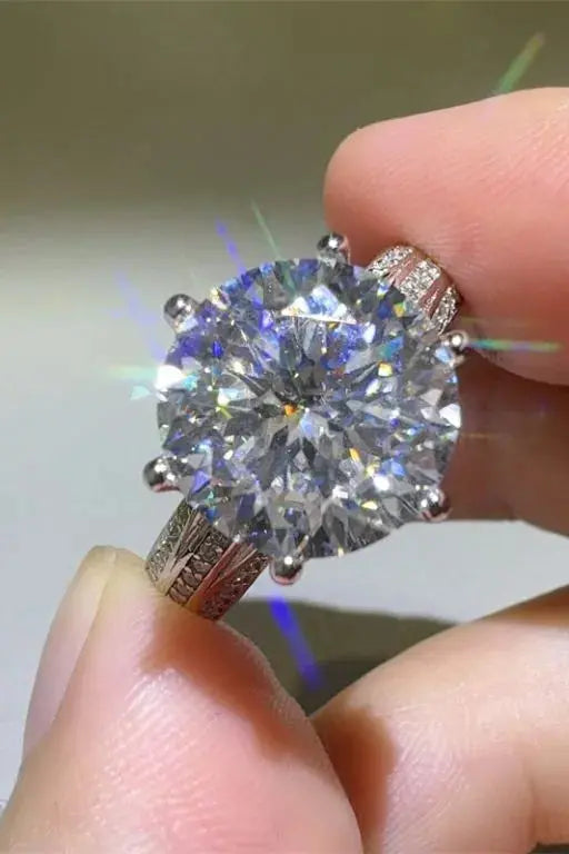 5 Carat Moissanite 925 Sterling Silver Ring - SmileBen