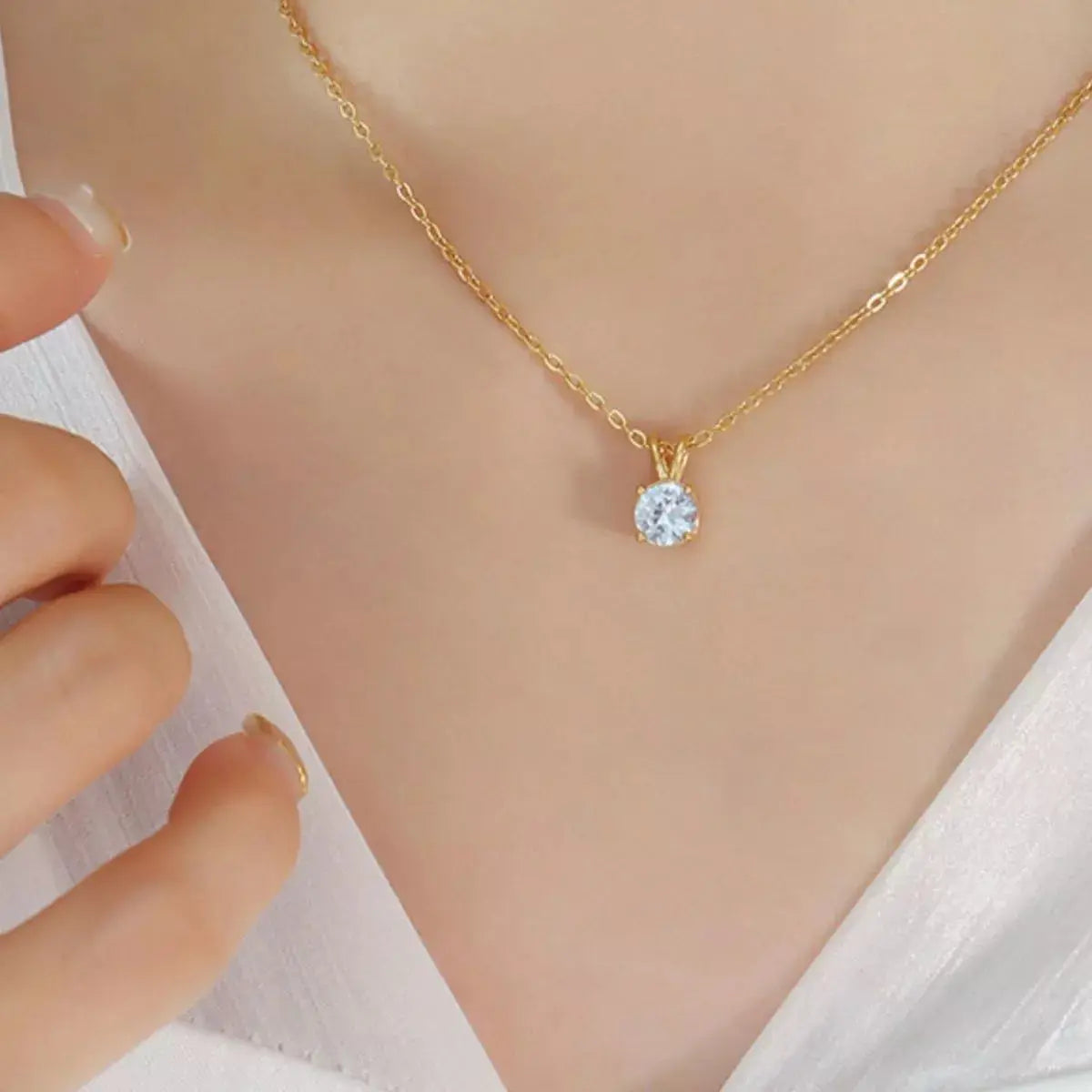 18K Gold-Plated Pendant Necklace - SmileBen