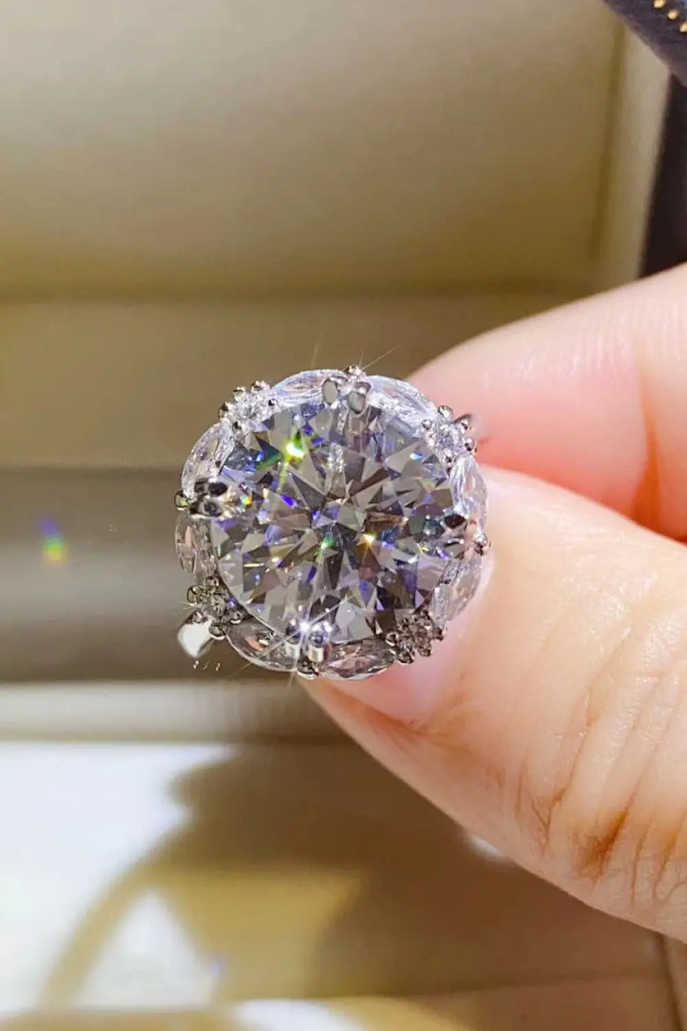 5 Carat Moissanite 925 Sterling Silver Ring - SmileBen
