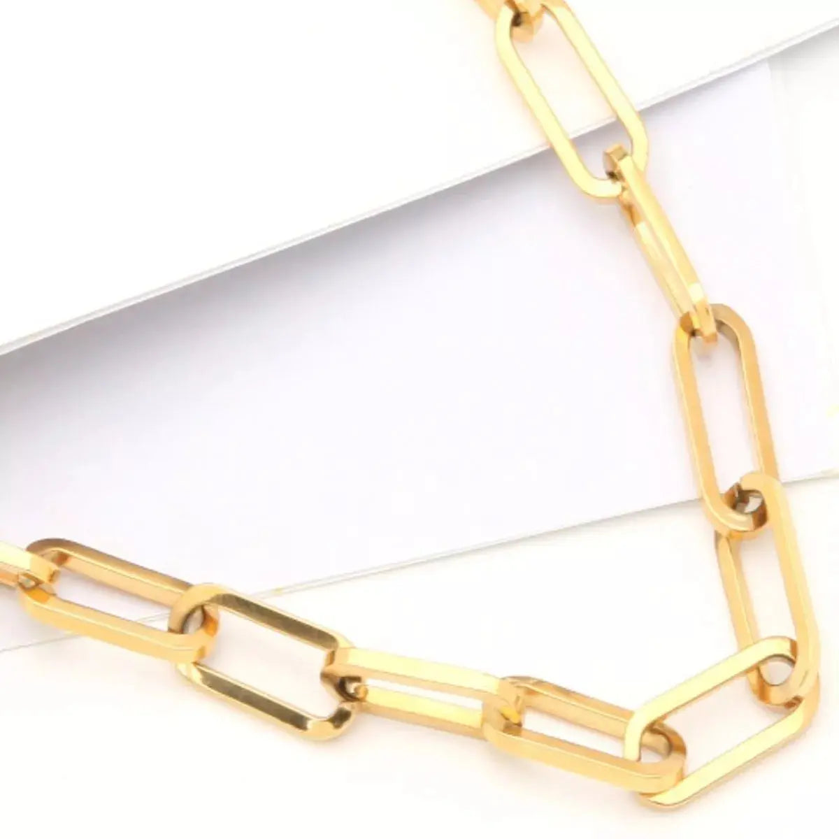 18K Gold-Plated Chain Necklace - SmileBen