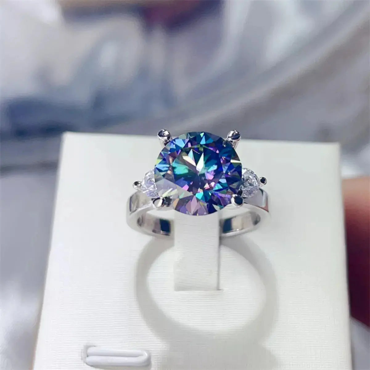 5 Carat Moissanite 925 Sterling Silver Ring - SmileBen