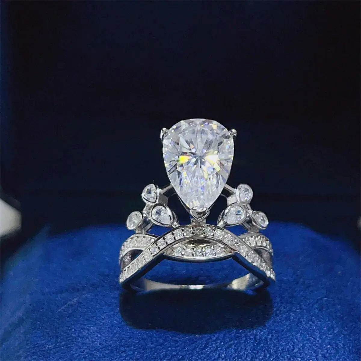 5 Carat Moissanite 925 Sterling Silver Ring - SmileBen