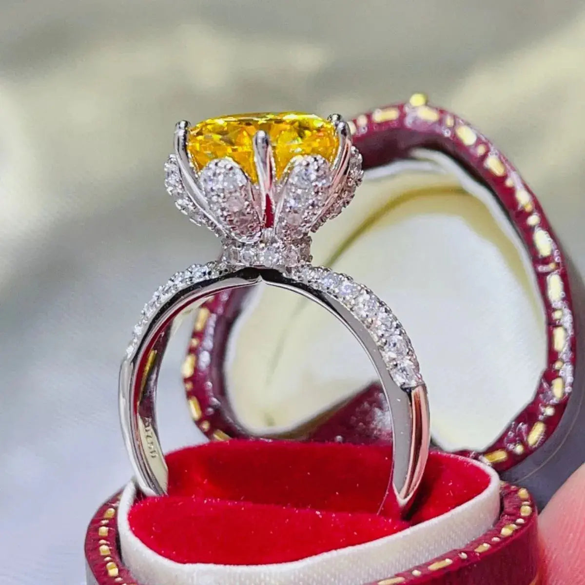 5 Carat Moissanite 925 Sterling Silver Ring - SmileBen