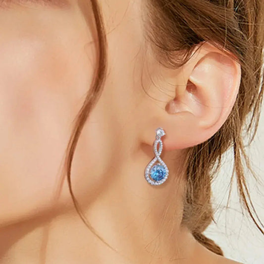 1 Carat Moissanite 925 Sterling Silver Earrings - SmileBen