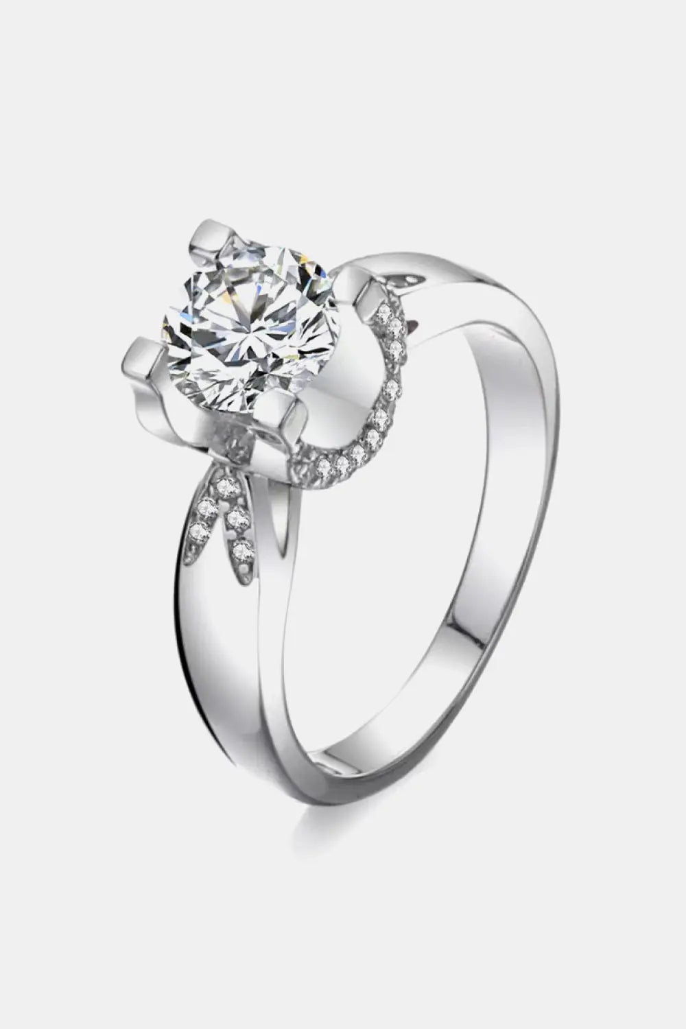 2 Carat Moissanite 925 Sterling Silver Ring - SmileBen