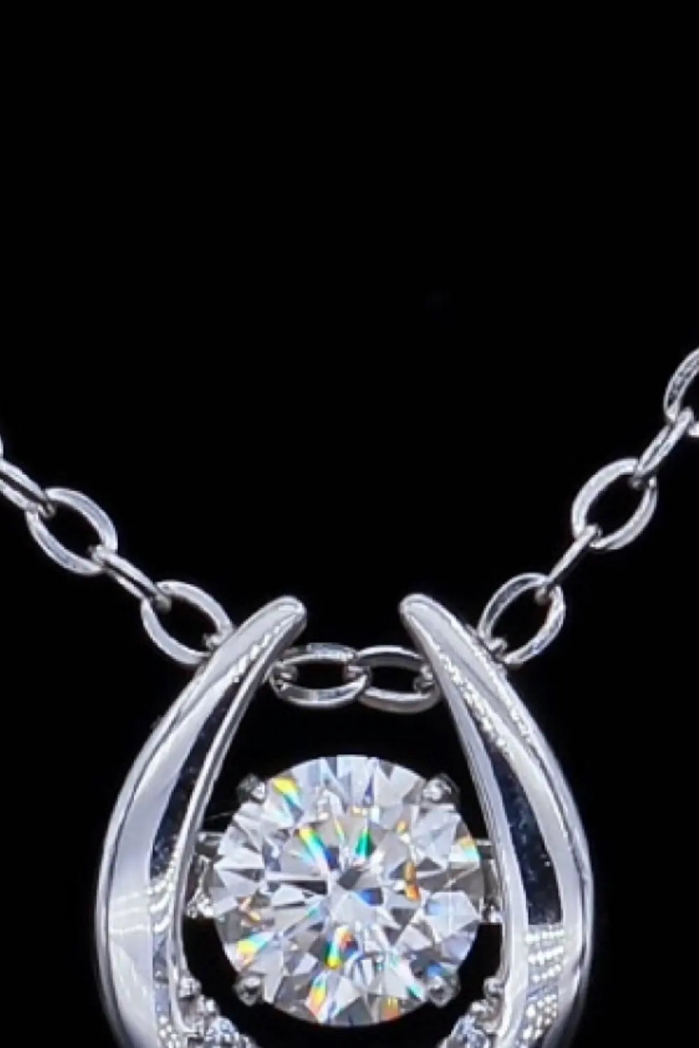 Moissanite Zircon Pendant Necklace - SmileBen