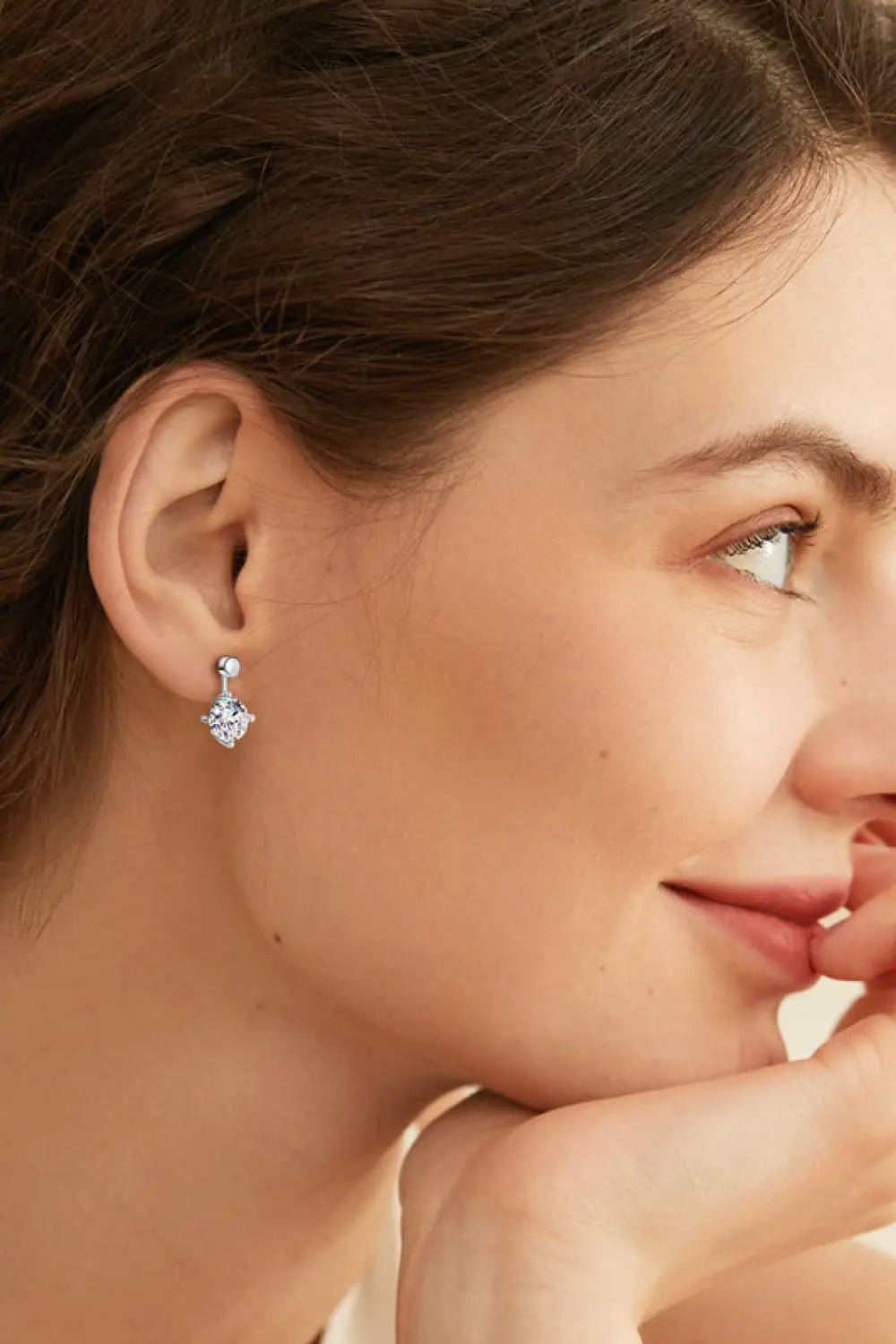 Adored 4 Carat Moissanite Drop Earrings - SmileBen