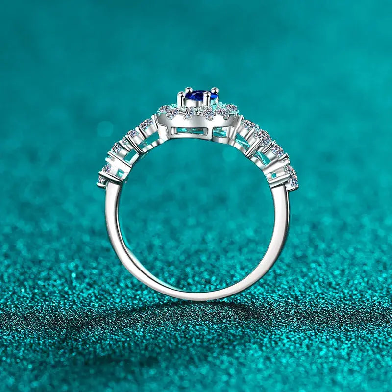 925 Sterling Silver Moissanite Ring - SmileBen