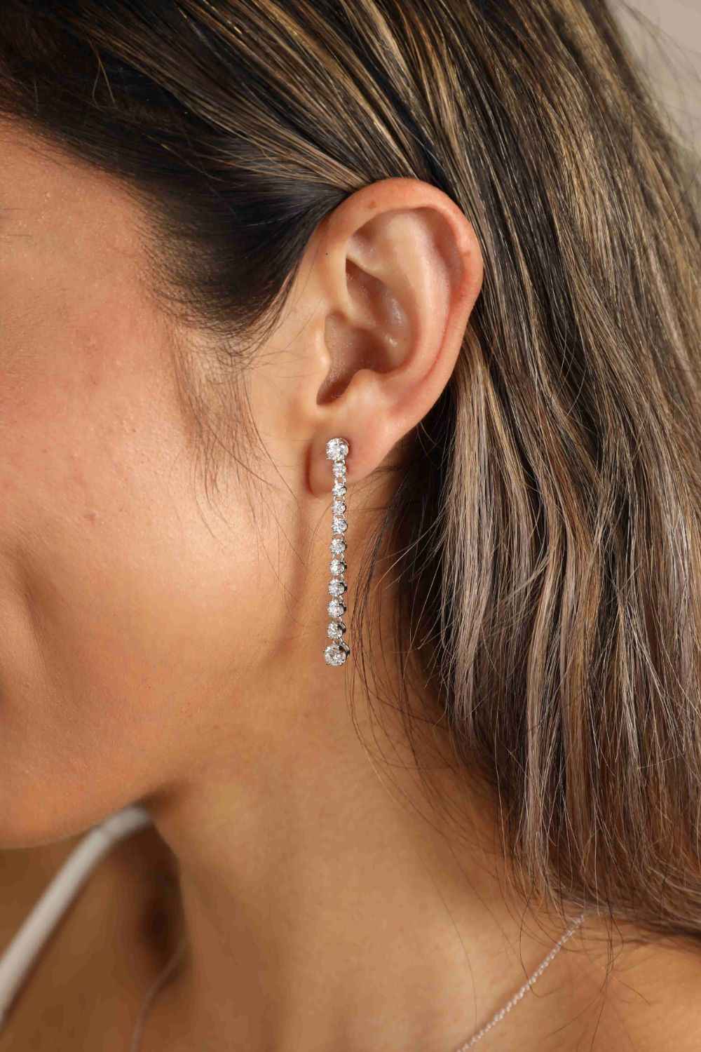 Adored 1.18 Carat Moissanite Long Earrings - SmileBen