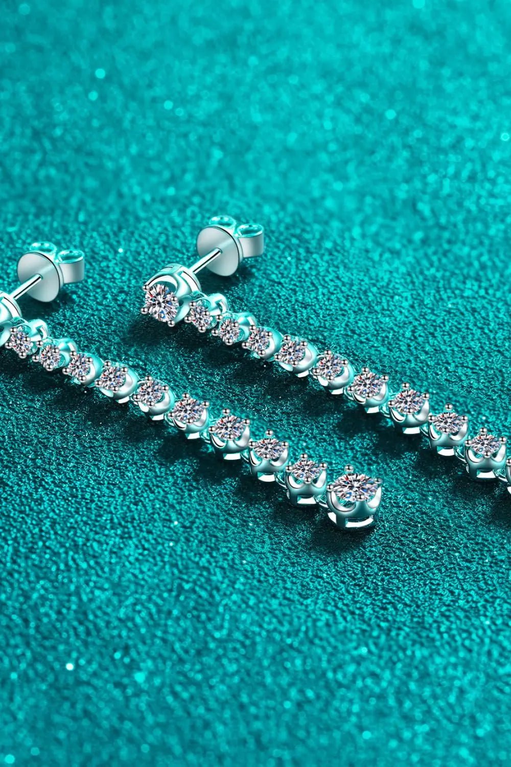 Adored 1.18 Carat Moissanite Long Earrings - SmileBen