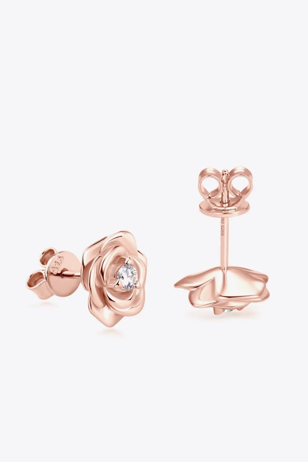 Adored Moissanite Flower 925 Sterling Silver Earrings - SmileBen