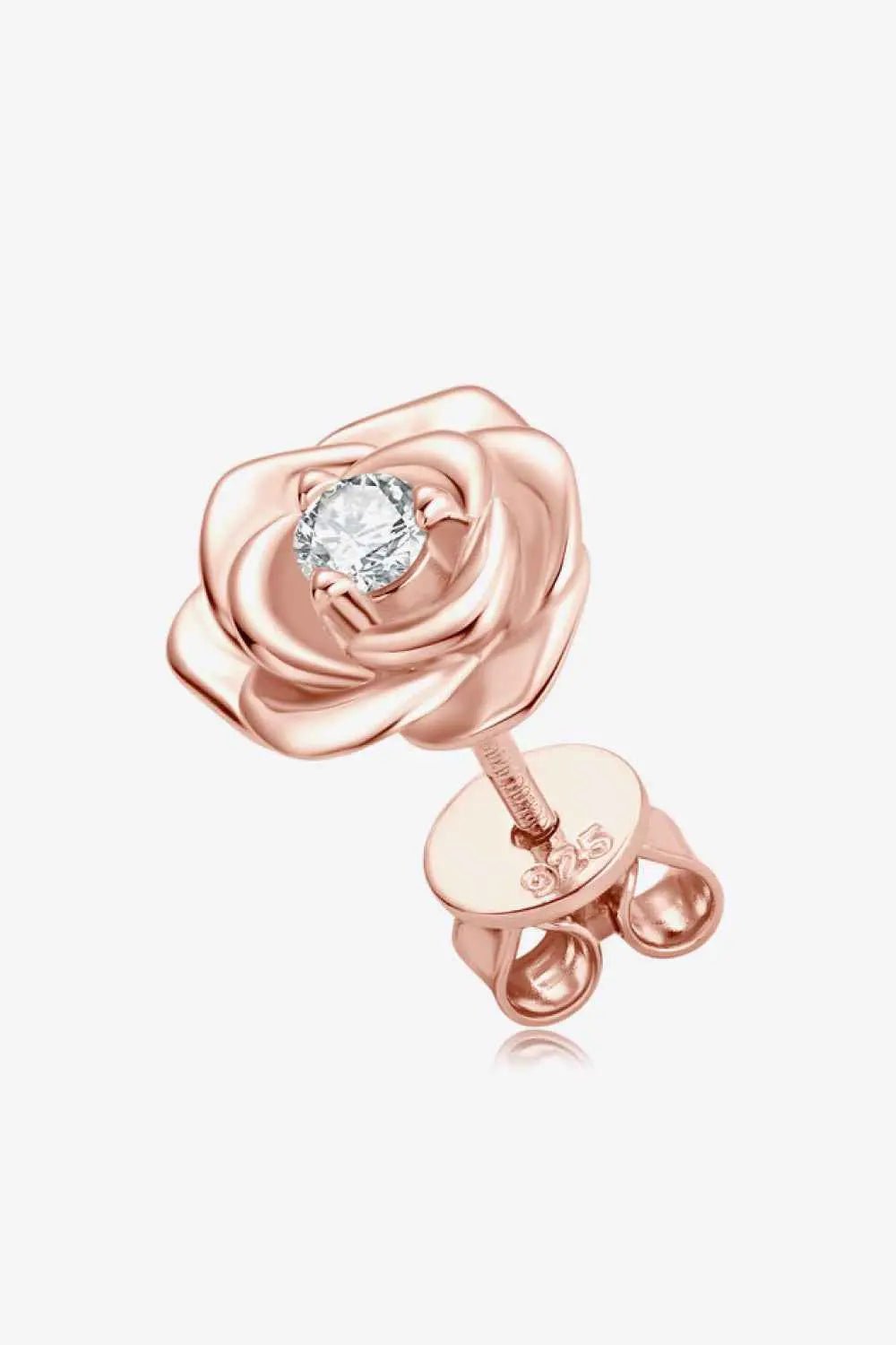 Adored Moissanite Flower 925 Sterling Silver Earrings - SmileBen