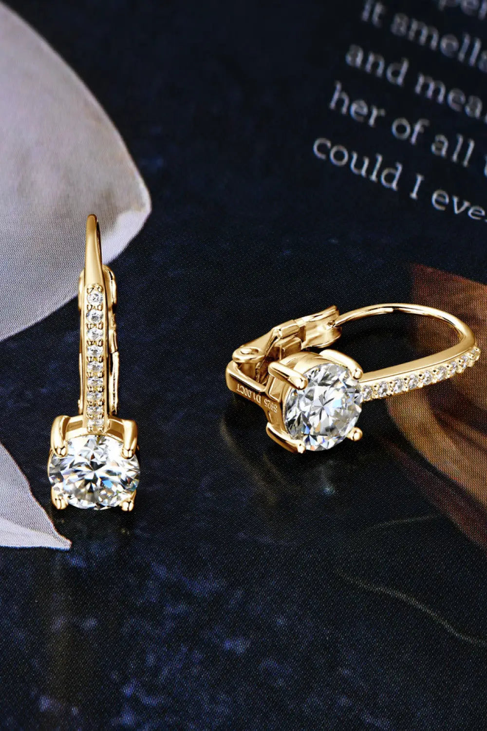 2 Carat Moissanite 925 Sterling Silver Earrings - SmileBen
