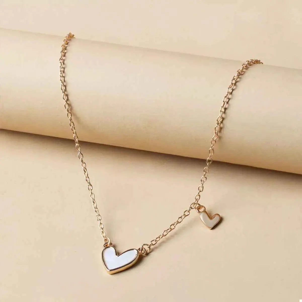Alloy Heart Pendant Necklace - SmileBen