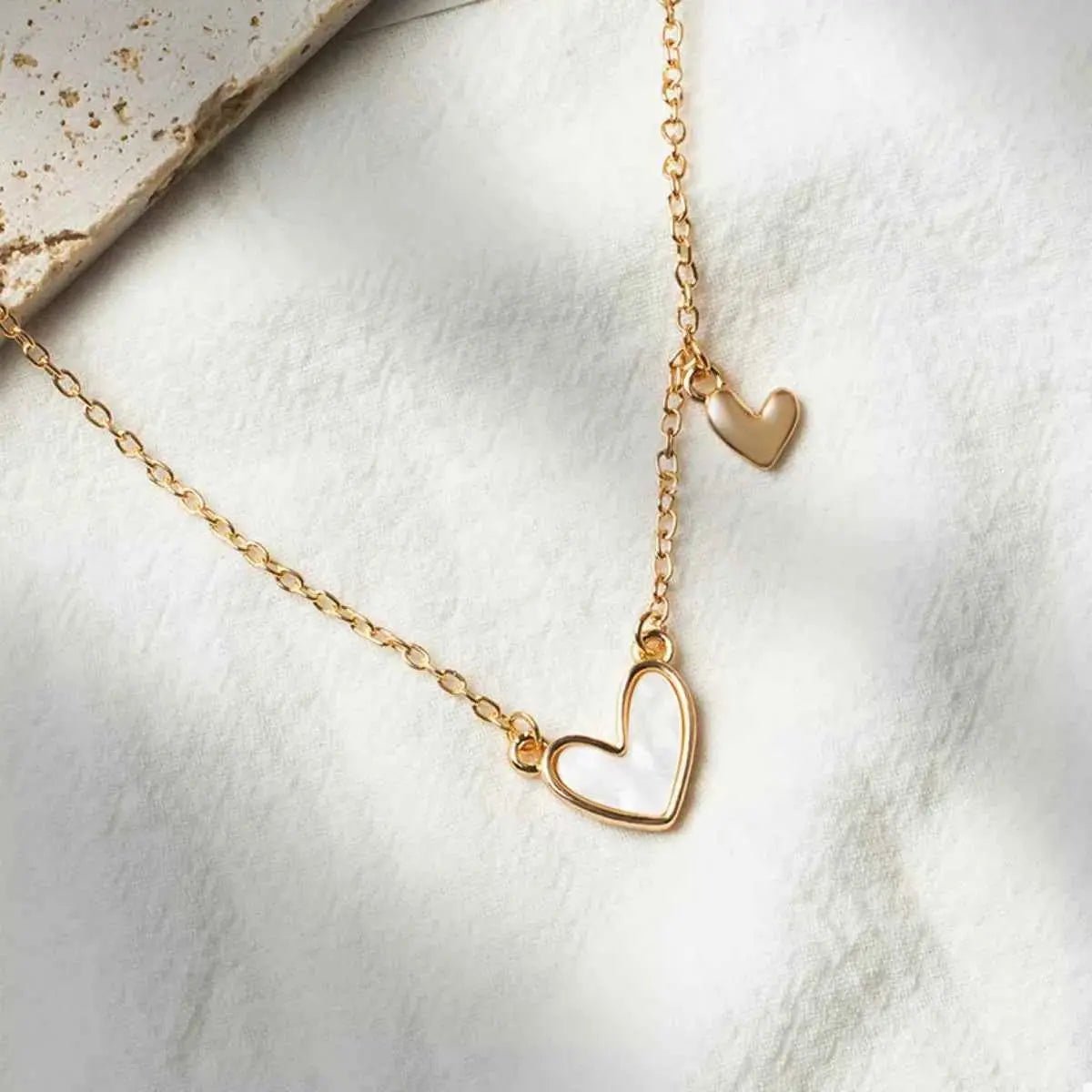 Alloy Heart Pendant Necklace - SmileBen