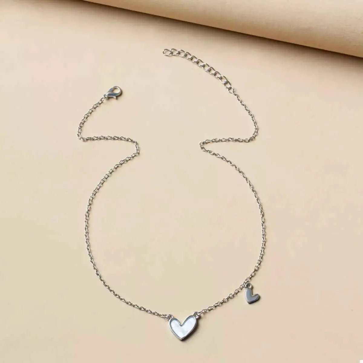Alloy Heart Pendant Necklace - SmileBen