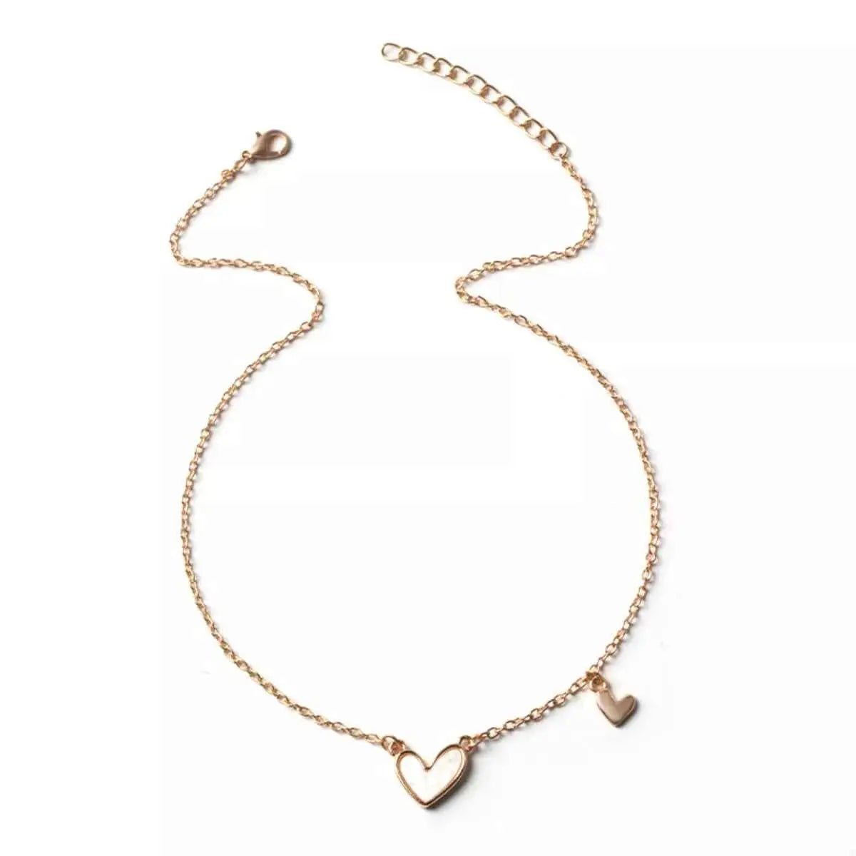 Alloy Heart Pendant Necklace - SmileBen