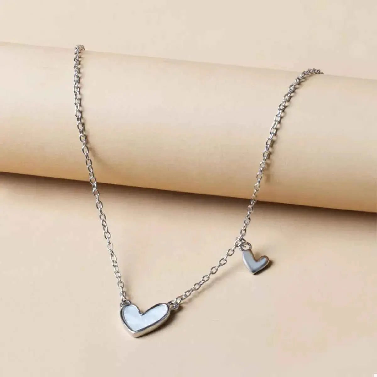 Alloy Heart Pendant Necklace - SmileBen
