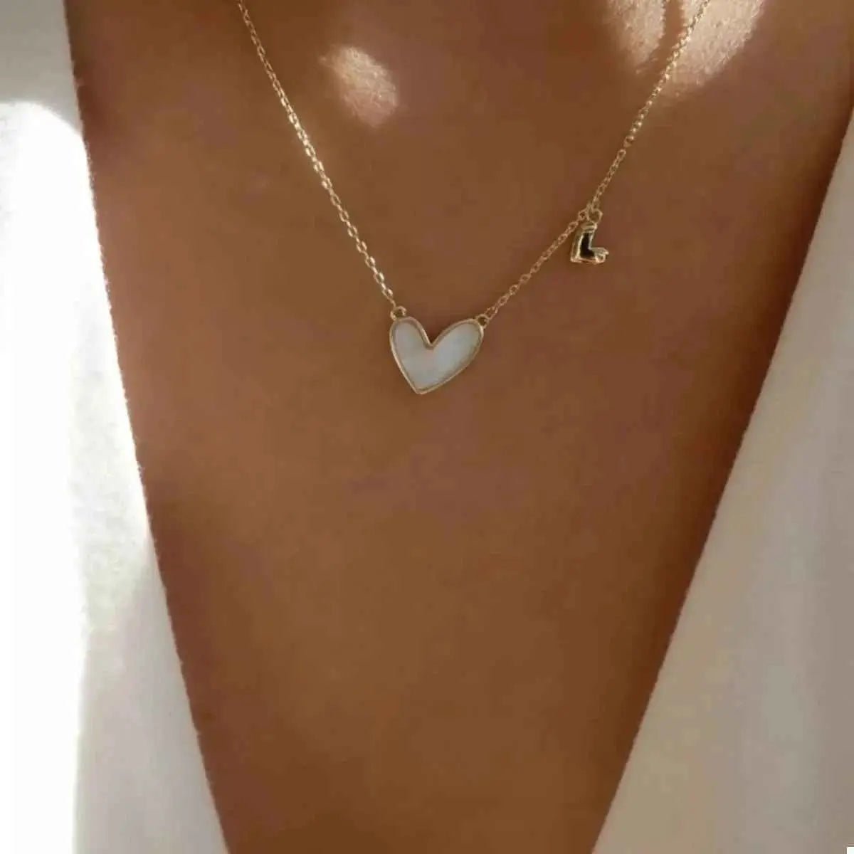 Alloy Heart Pendant Necklace - SmileBen