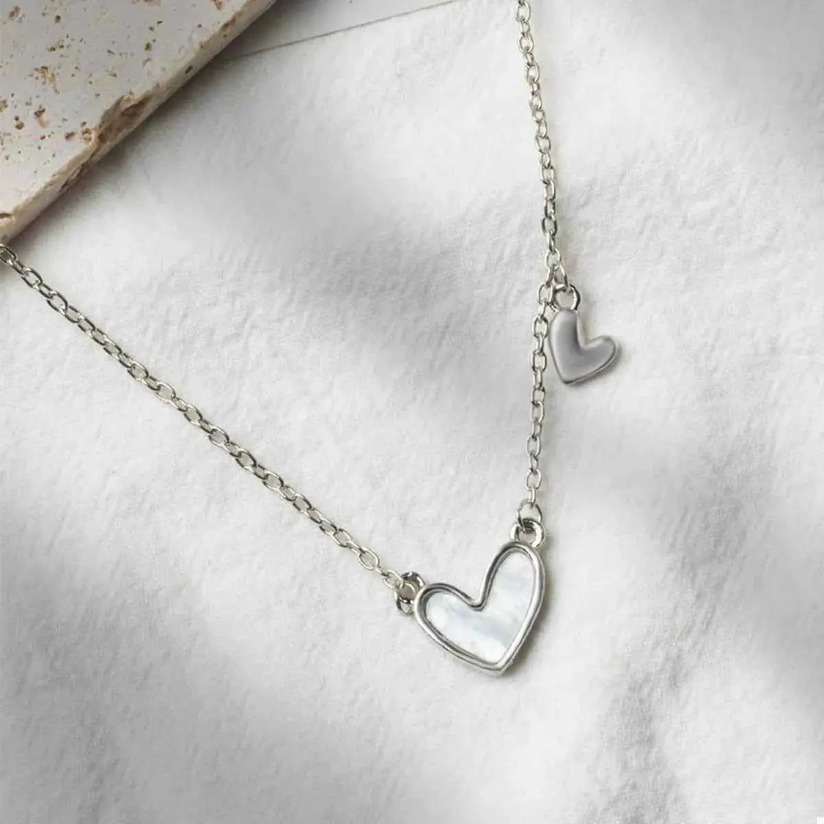 Alloy Heart Pendant Necklace - SmileBen