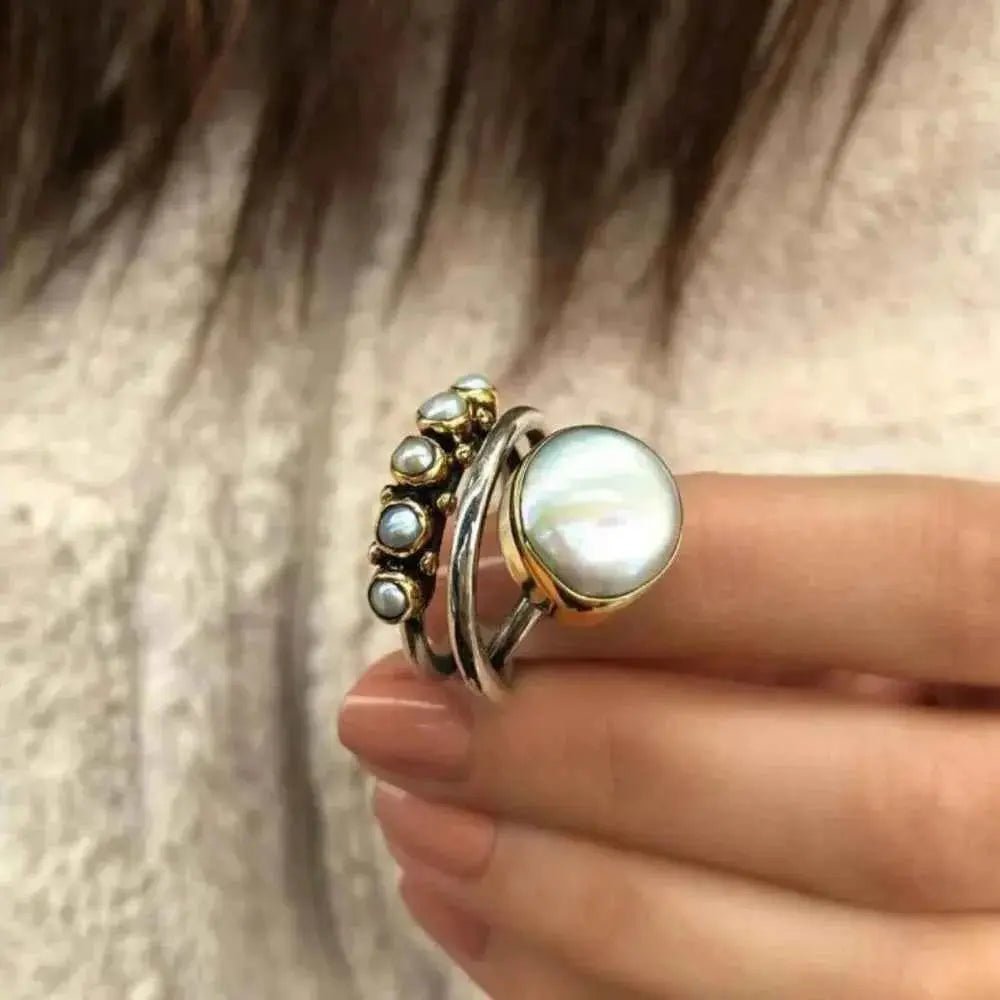 Alloy Three - Layered Open Ring - SmileBen