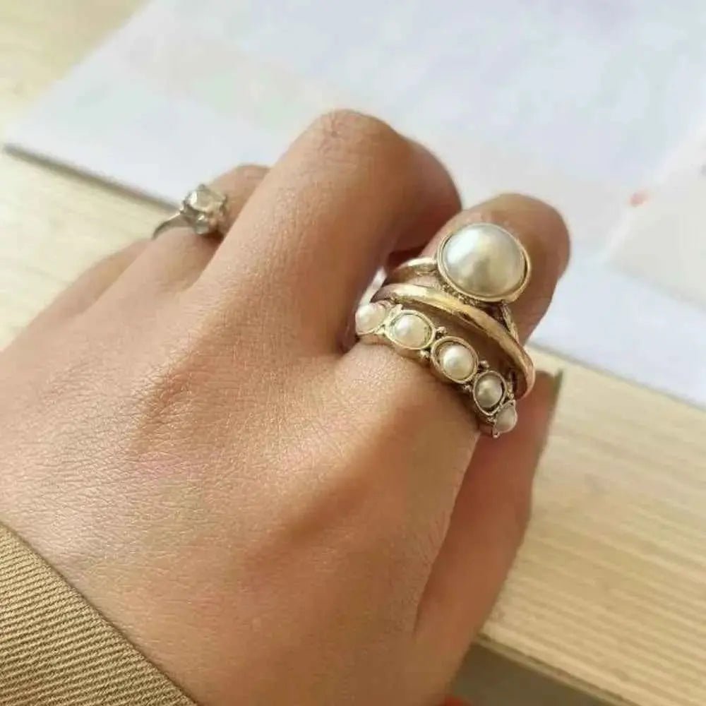 Alloy Three - Layered Open Ring - SmileBen