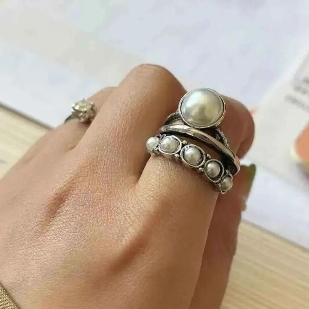 Alloy Three - Layered Open Ring - SmileBen