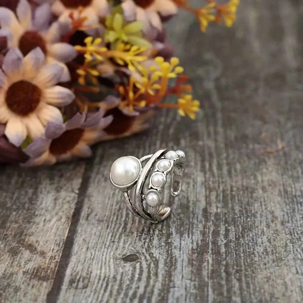Alloy Three - Layered Open Ring - SmileBen