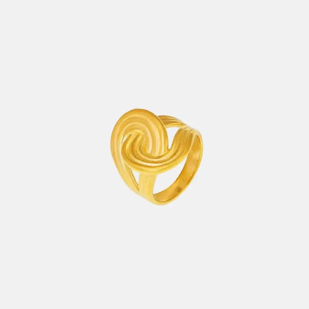 18K Gold-Plated Twisted Ring - SmileBen