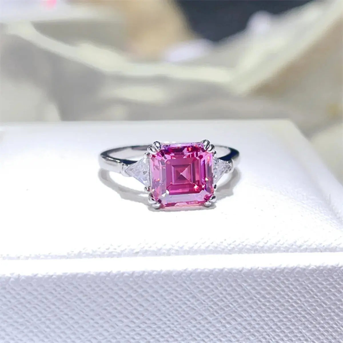 3 Carat Moissanite 925 Sterling Silver Ring - SmileBen