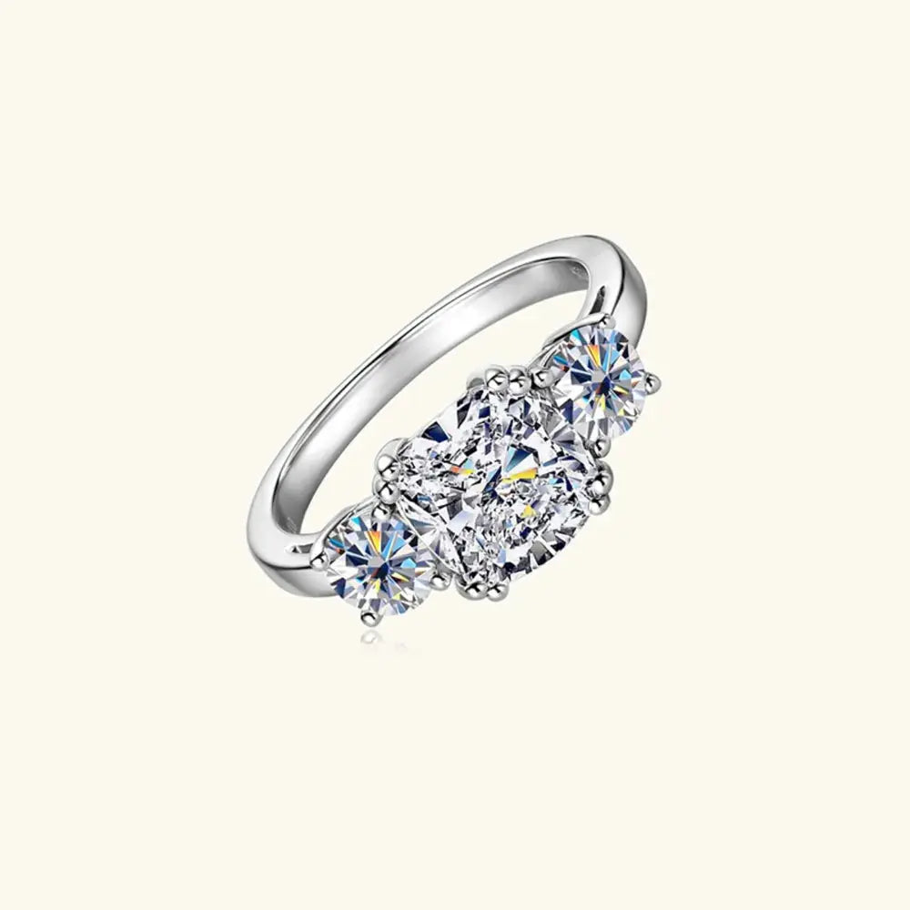 3.5 Carat Moissanite 925 Sterling Silver Ring - SmileBen