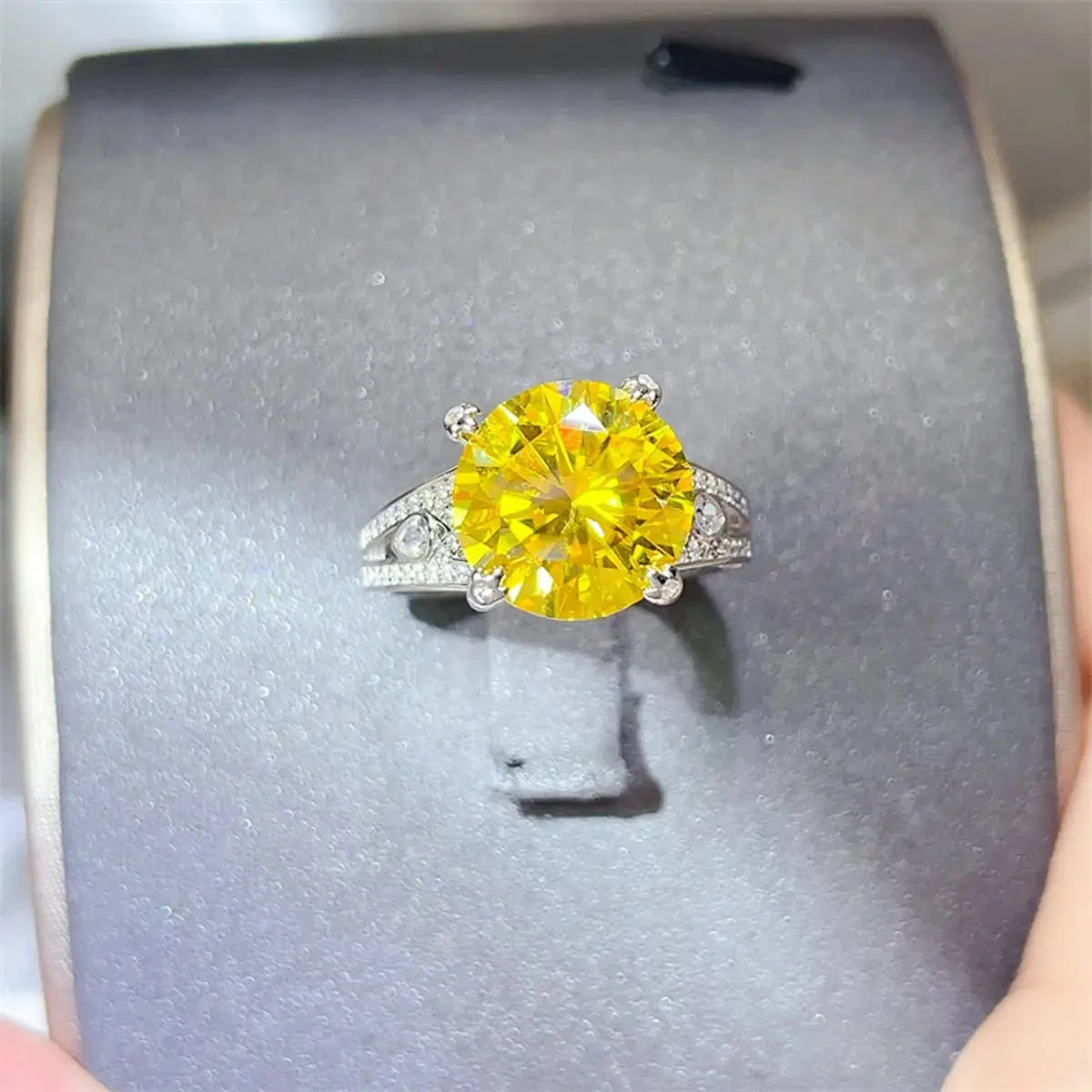 5 Carat Moissanite 925 Sterling Silver Ring - SmileBen