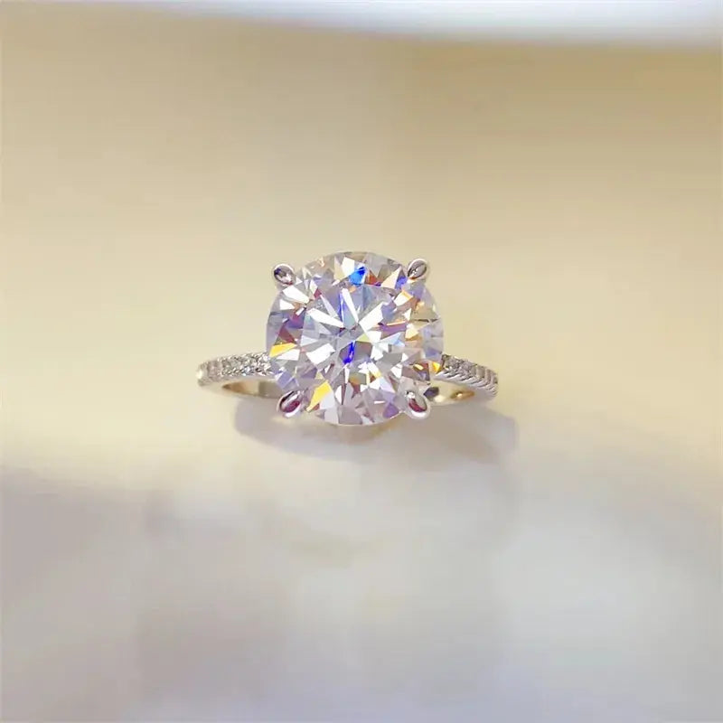 5 Carat Moissanite 925 Sterling Silver Ring - SmileBen