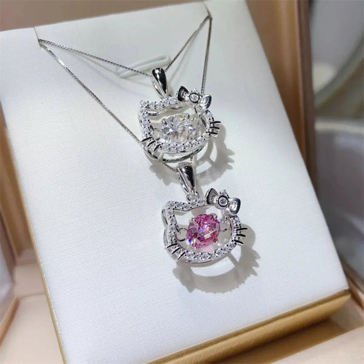 2 Carat Moissanite 925 Sterling Pendant Silver - SmileBen