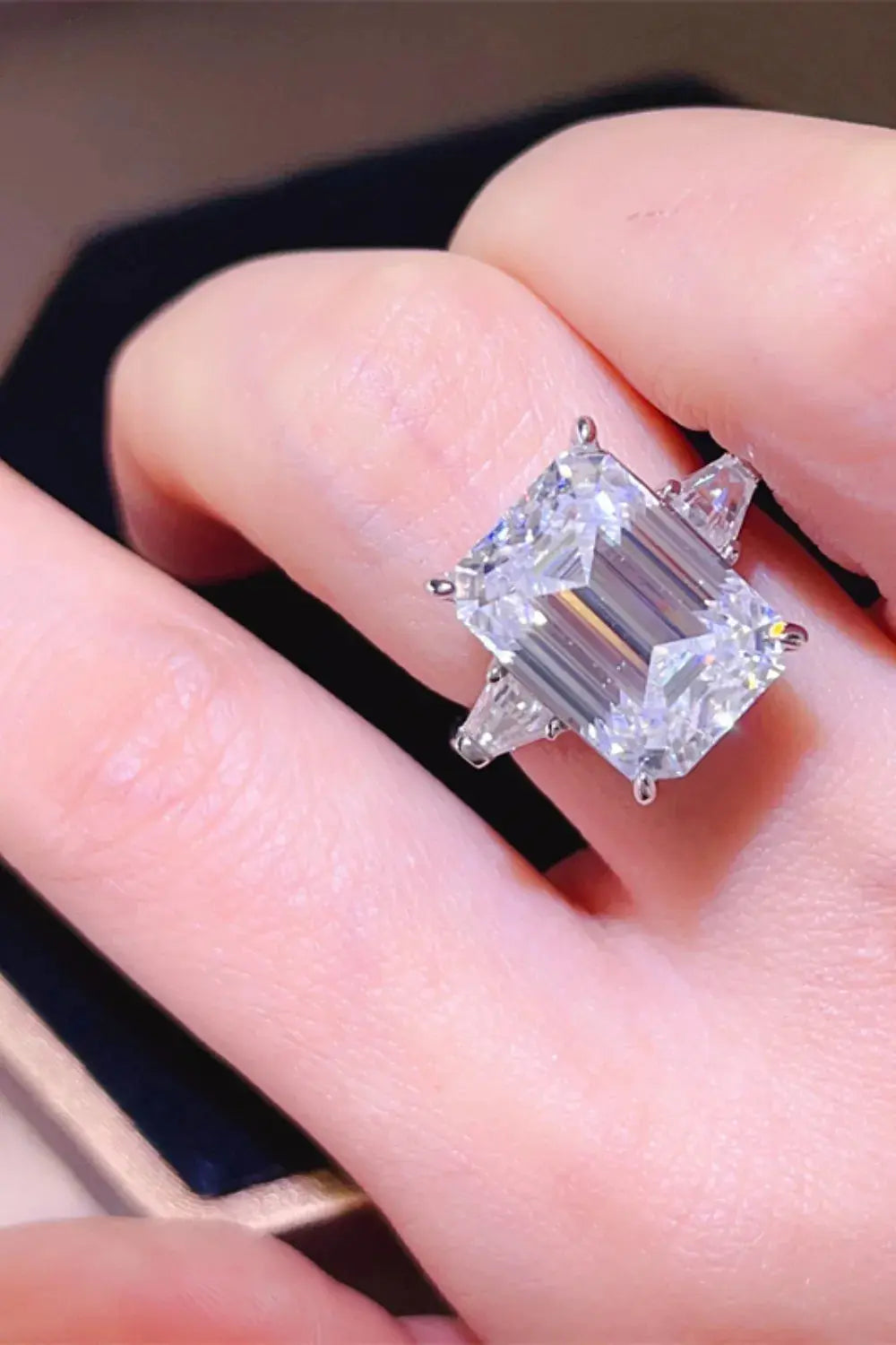 5 Carat Moissanite 925 Sterling Silver Ring - SmileBen