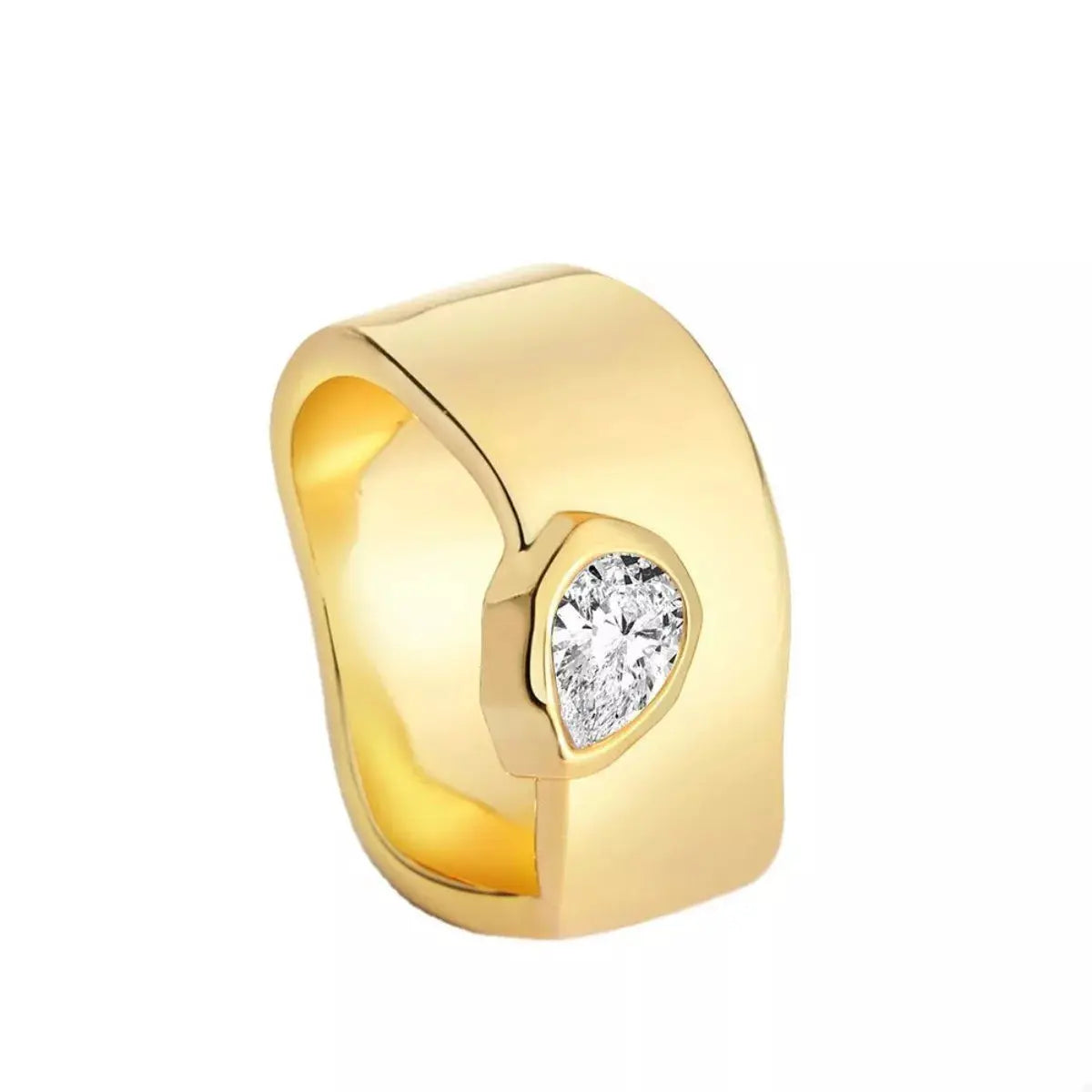18K Gold-Plated Minimalist Design Ring - SmileBen