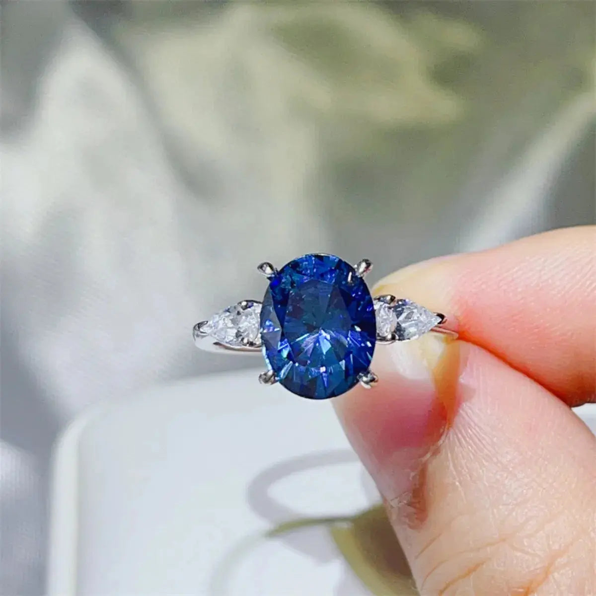 3 Carat Moissanite 925 Sterling Silver Ring - SmileBen