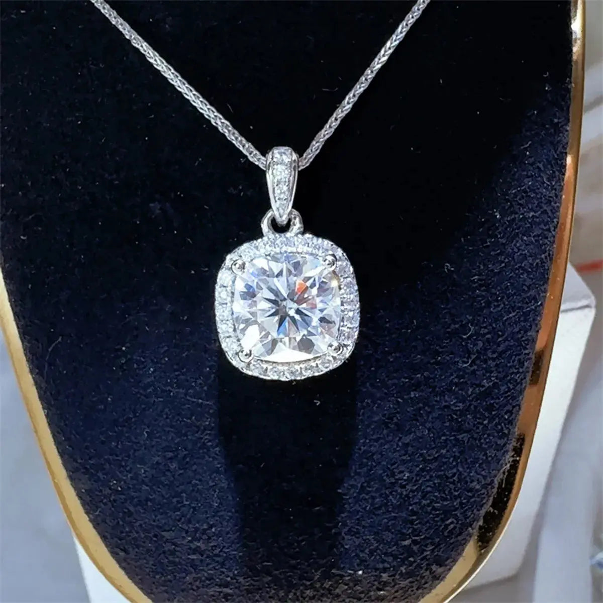 5 Carat Moissanite 925 Sterling Silver Necklace - SmileBen