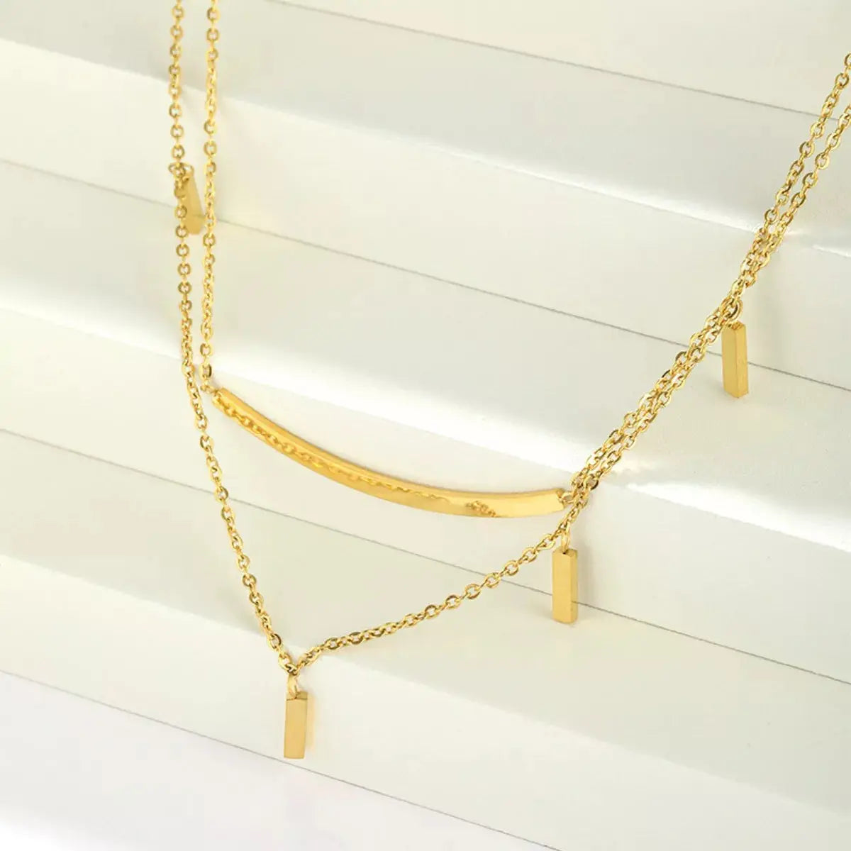 18K Gold-Plated Double Layered Necklace - SmileBen