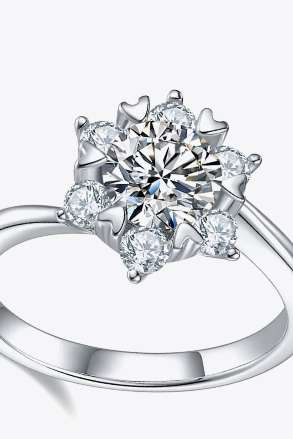 1 Carat Moissanite Zircon Ring - SmileBen