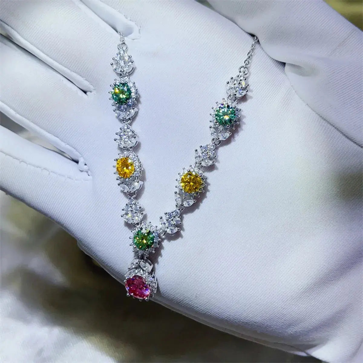 3.5 Carat Moissanite 925 Sterling Silver Necklace - SmileBen