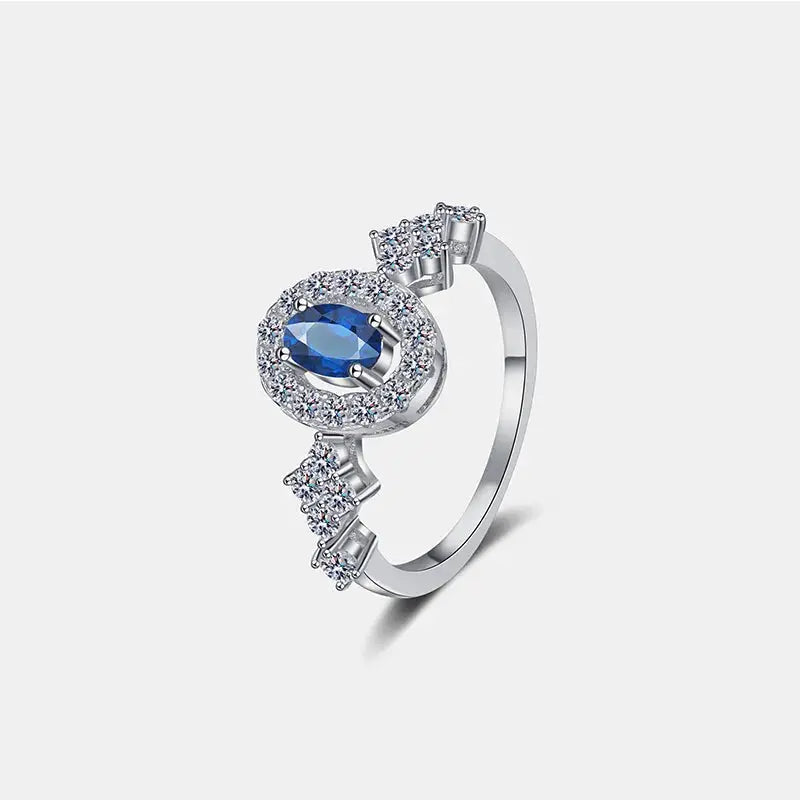 925 Sterling Silver Moissanite Ring - SmileBen