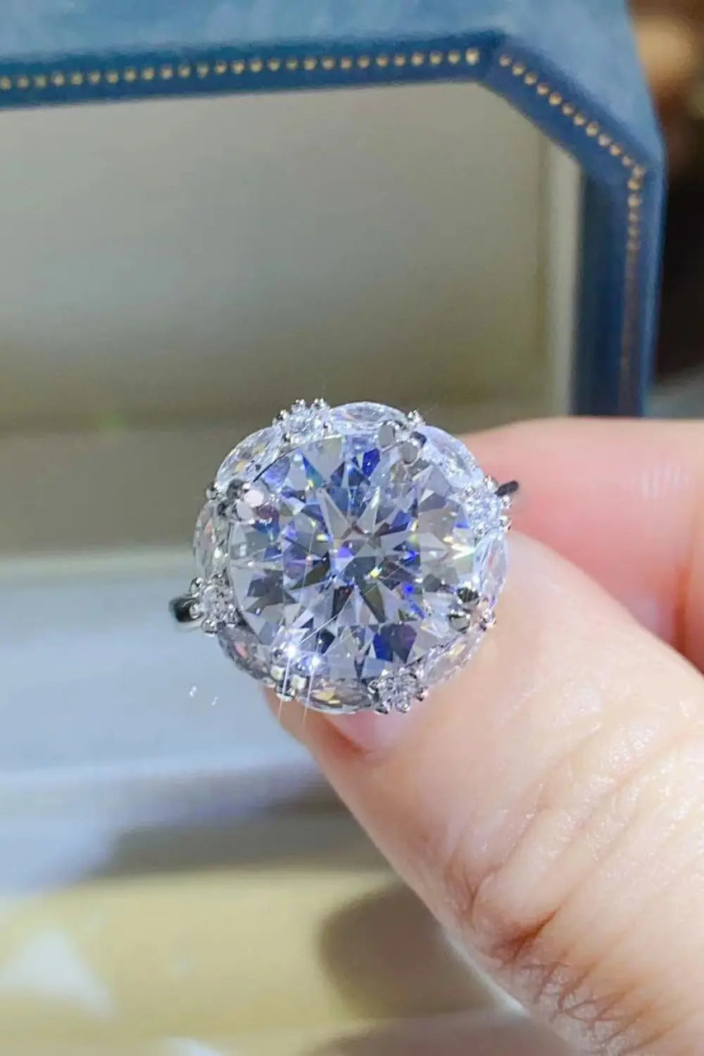 5 Carat Moissanite 925 Sterling Silver Ring - SmileBen