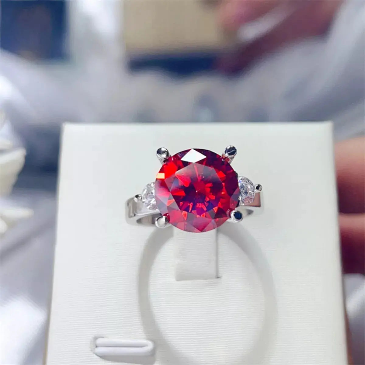 5 Carat Moissanite 925 Sterling Silver Ring - SmileBen