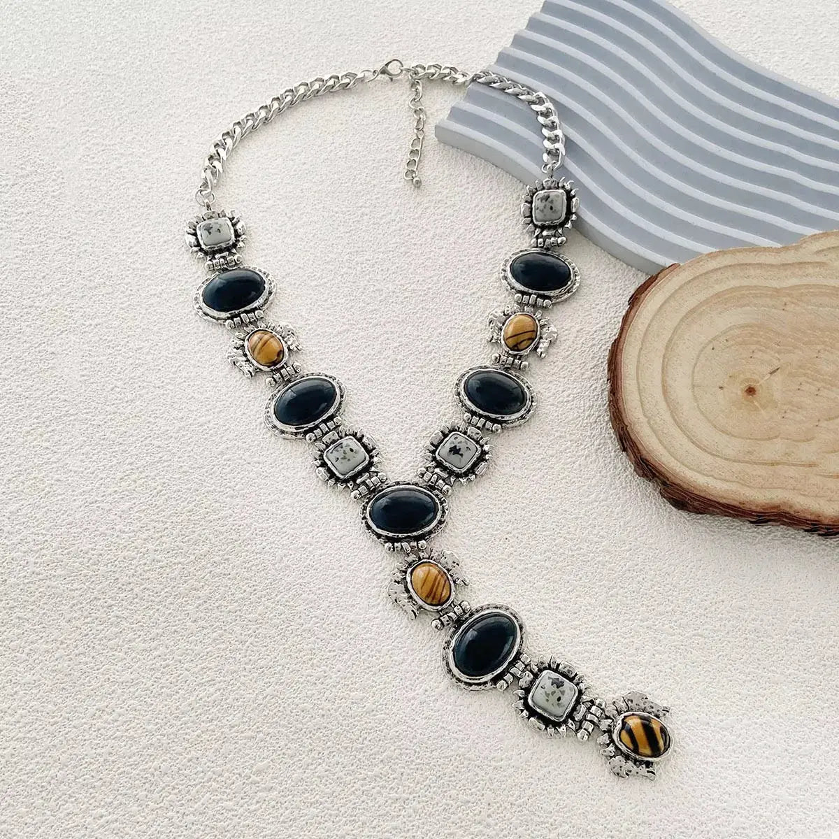 Resin Zinc Alloy Y-Shape Necklace - SmileBen