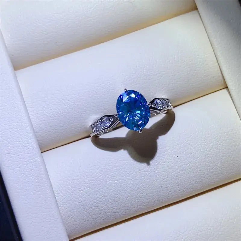2 Carat Moissanite 925 Sterling Silver Ring - SmileBen