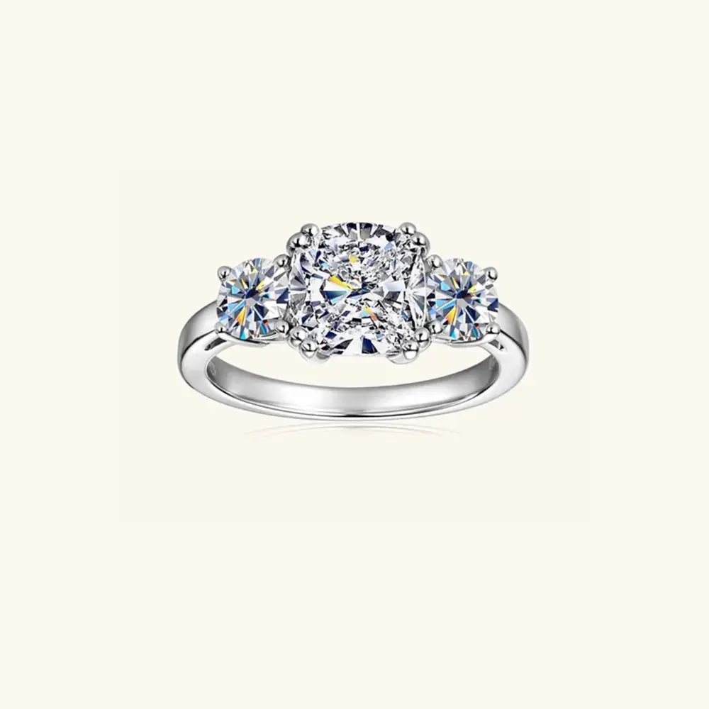 3.5 Carat Moissanite 925 Sterling Silver Ring - SmileBen