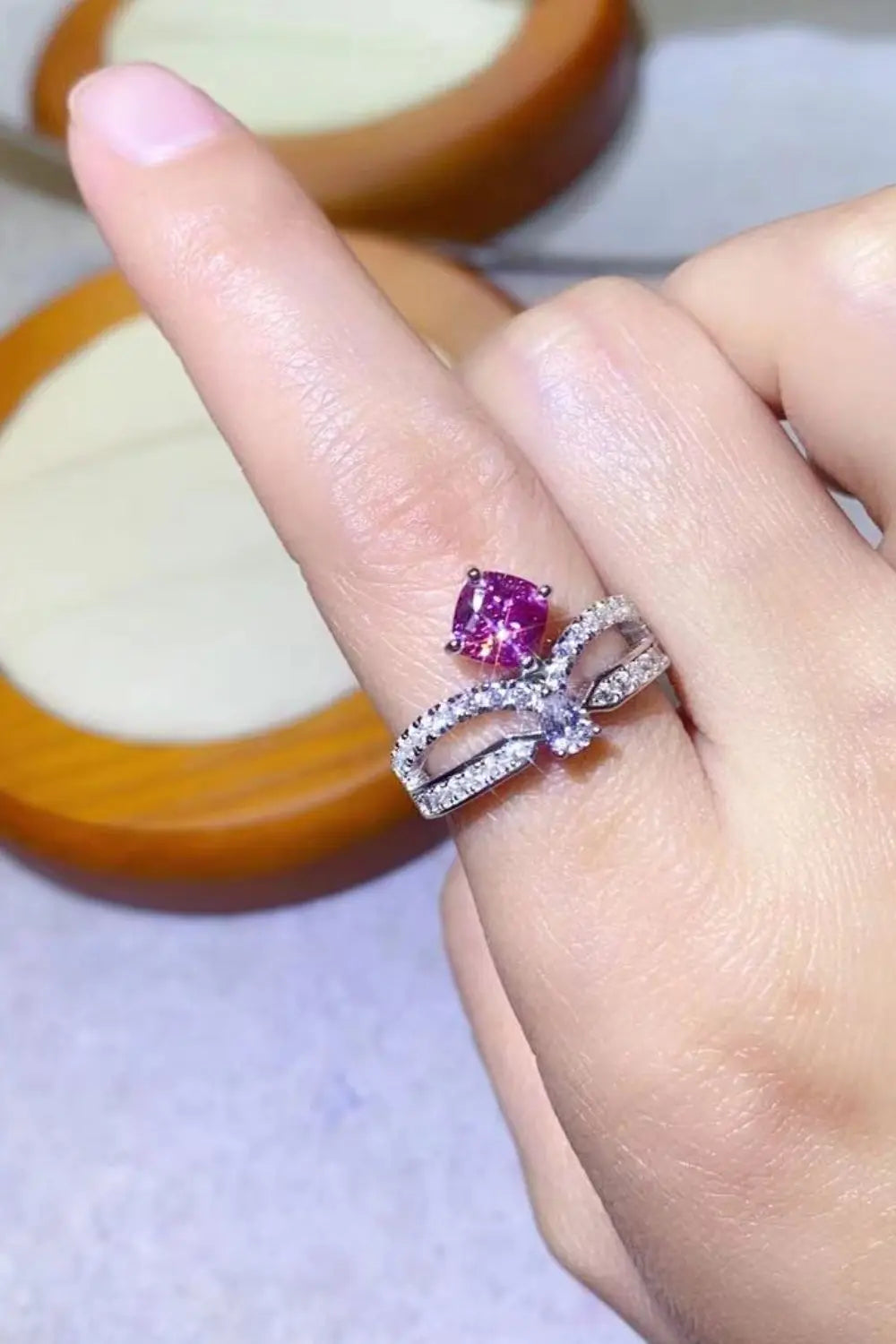 At Your Best 1 Carat Moissanite Ring - SmileBen