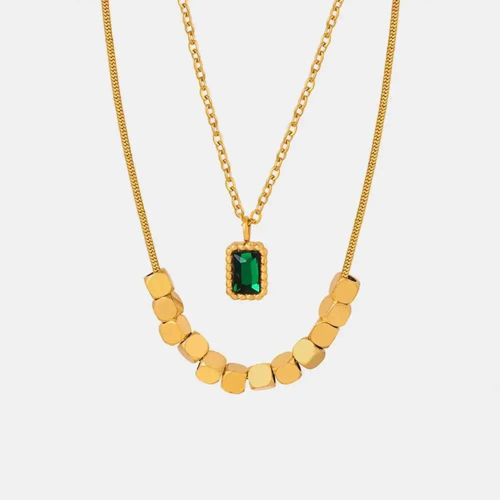 18K Gold-Plated Double-Layered Necklace - SmileBen